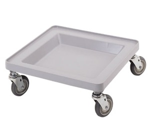 GLASS RACK DOLLY GRAY